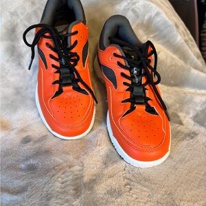 Vibrant Orange Athletic Shoes